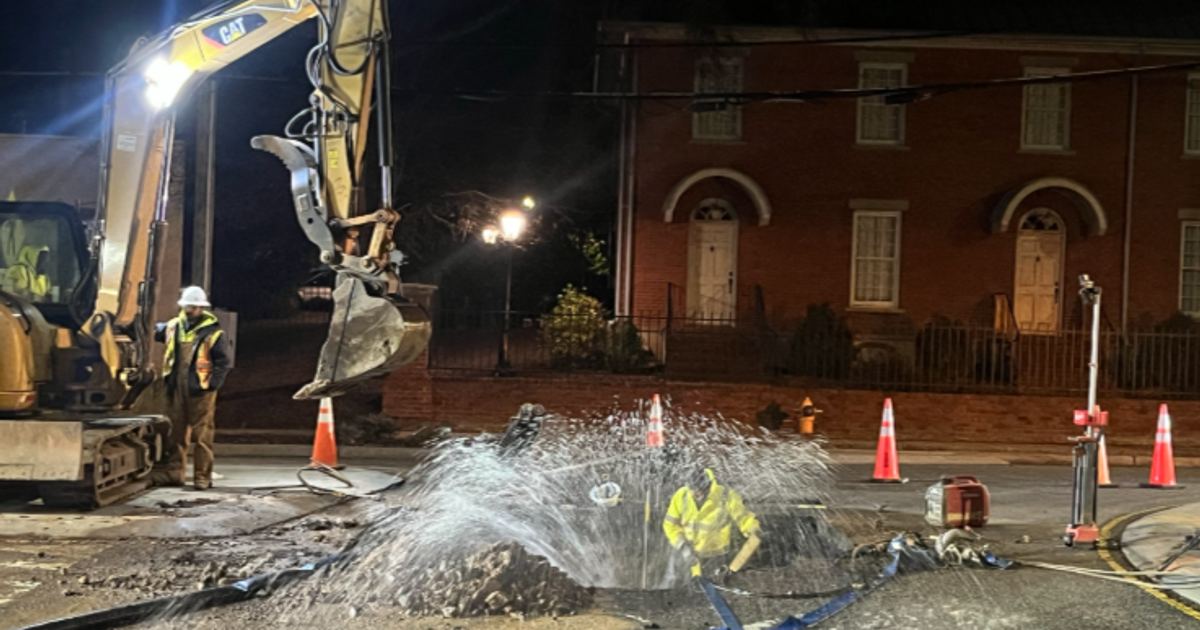  Water floods Hillsborough Street intersection in Raleigh Wednesday morning after water main break 