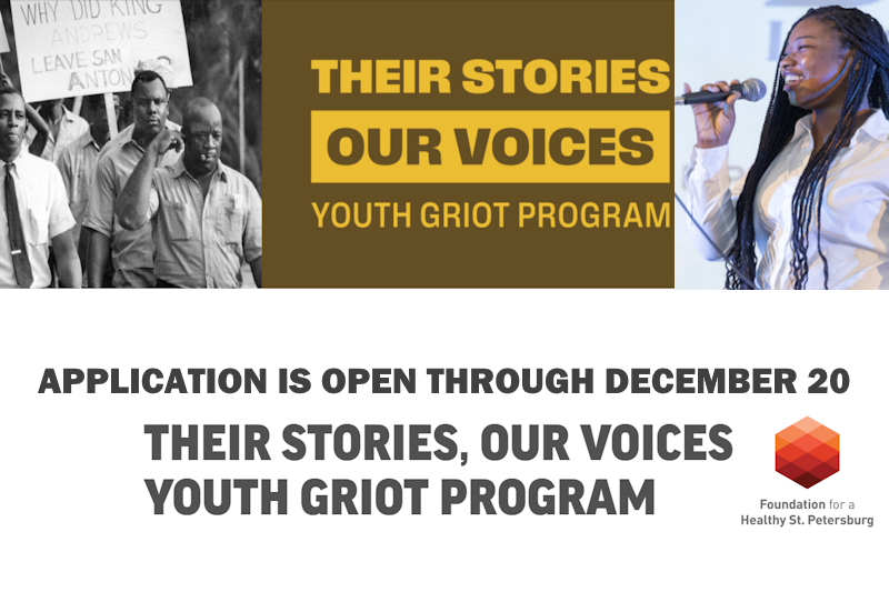  “Their Stories, Our Voices” Youth Griot Program application is now open 