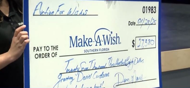  Florida teen raises more than $27K to help critically ill child’s wish come true 