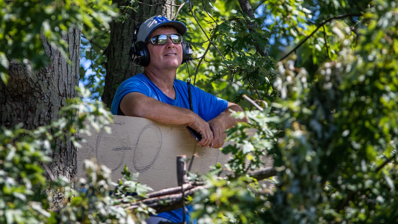   
																One fan will watch Indy 500 in person — from a tree top overlooking the track 
															 