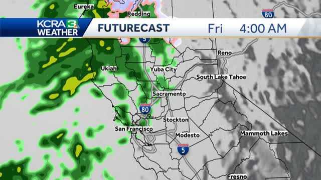  Rain, Snow and wind moving into Northern California 