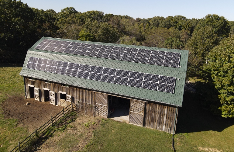  Solar-powered barn from the 1800s runs Midwest family farm 