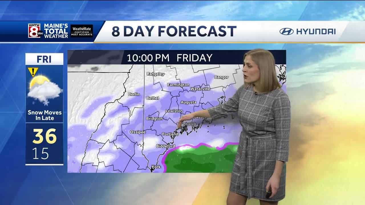  Rain & snow possible late Friday 