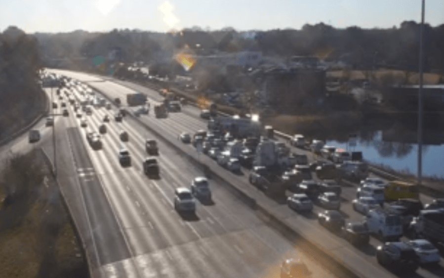  PHOTOS: Crash on I-264 causes eastbound standstill in VB 