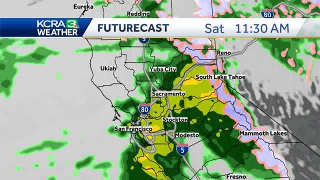  MAPS: Track Doppler radar and traffic during California atmospheric river 