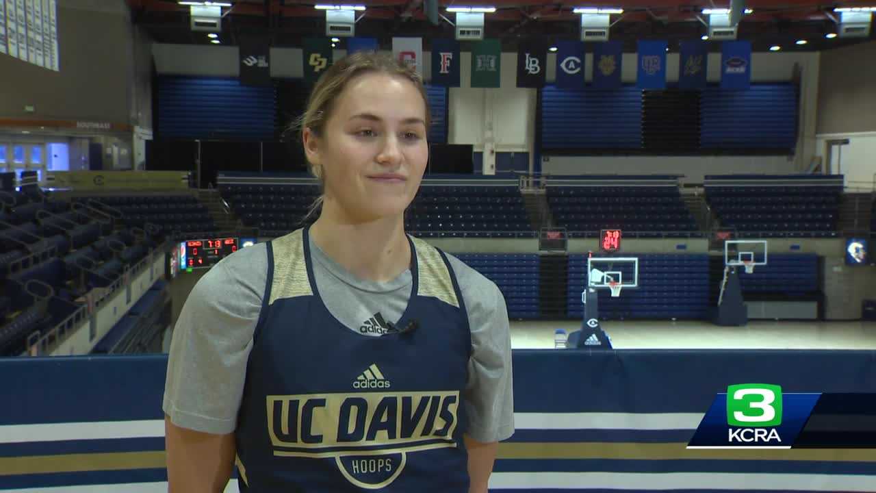  Star guard from Sweden leads UC Davis women's basketball team on the court 