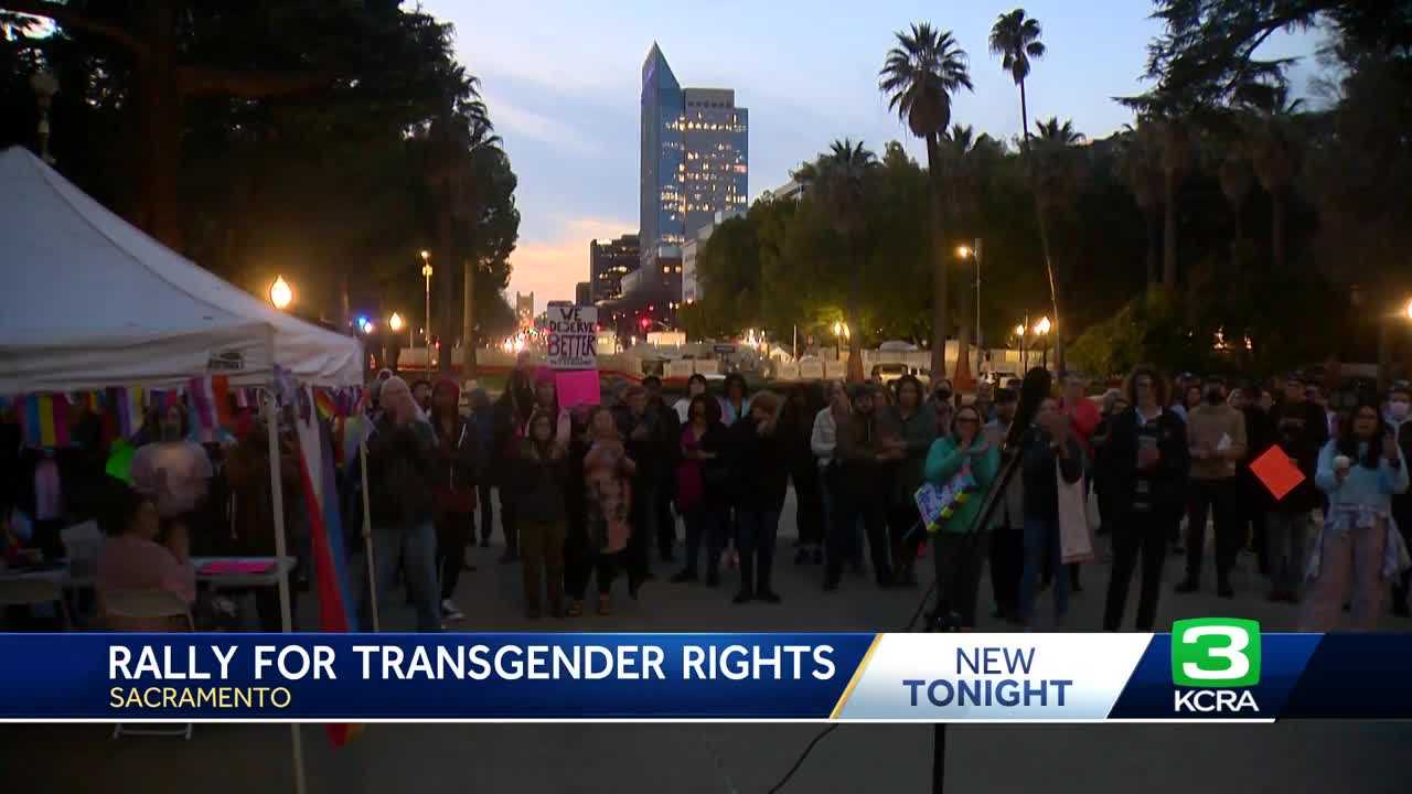  Hundreds gather at Transgender Unity Rally in Sacramento 