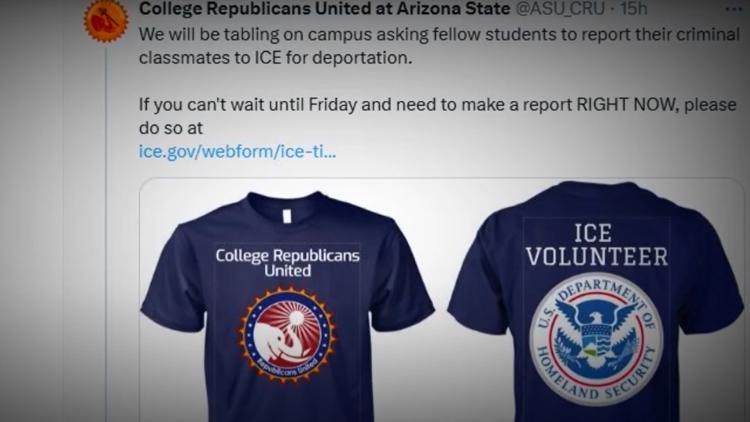  ASU student group planning to host event Friday to report fellow students to ICE 