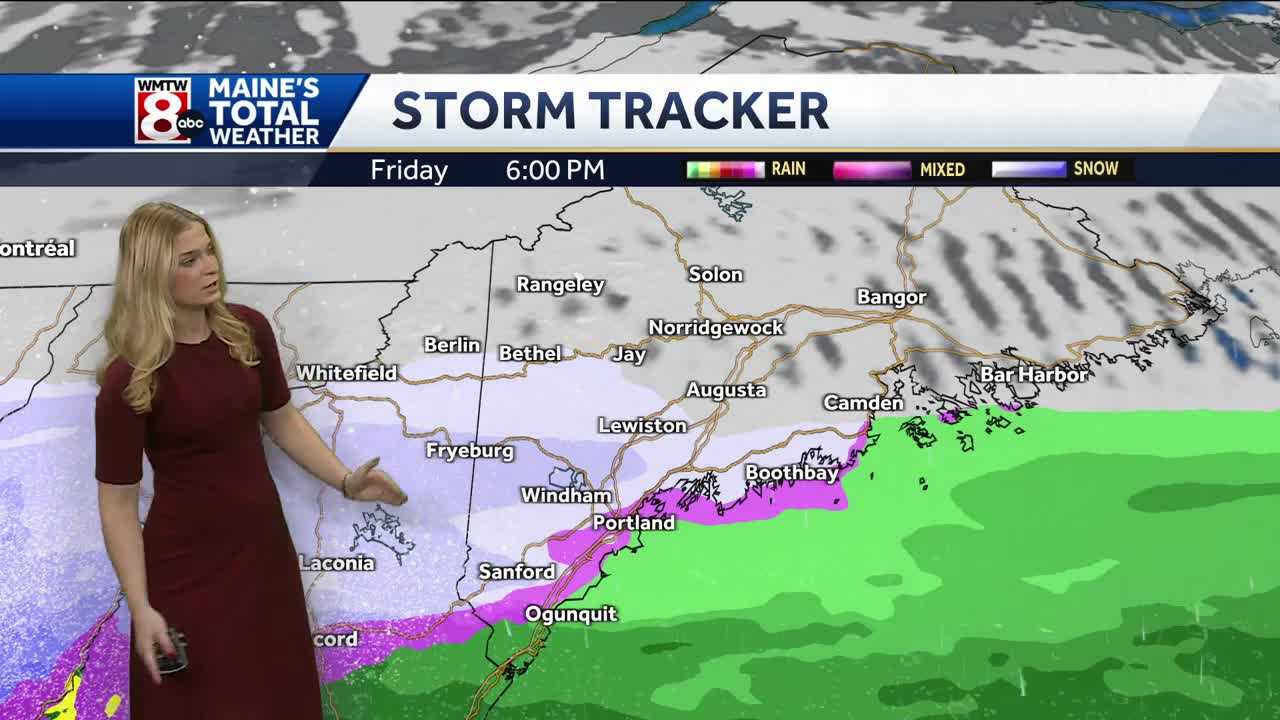  Timing out when rain will change over to snow on Friday 