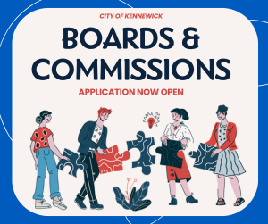   
																Now Accepting Applications for Kennewick's Boards & Commissions! 
															 