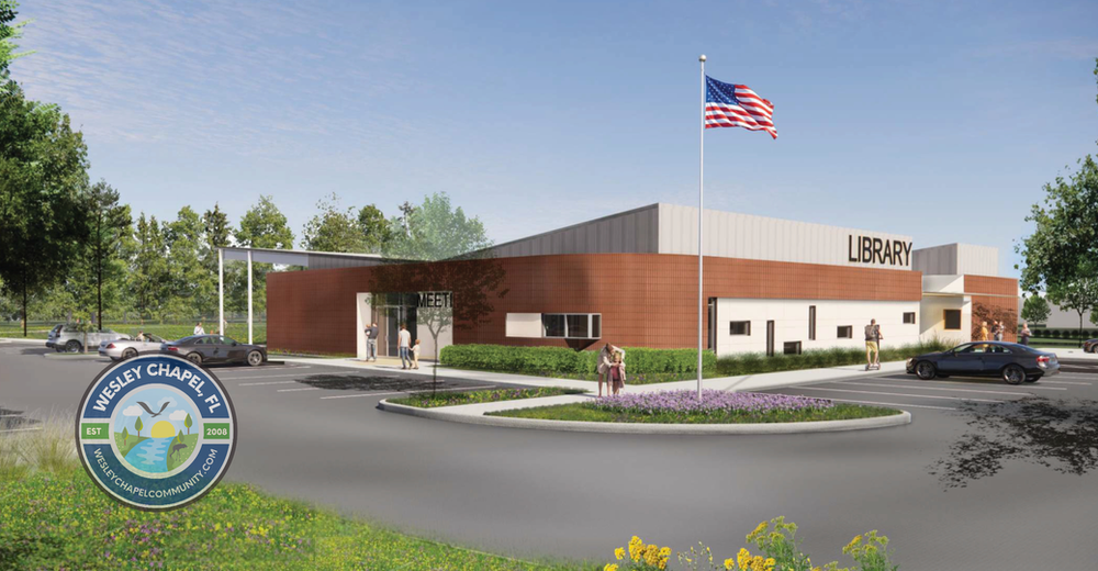  New Library Under Construction in Wesley Chapel 