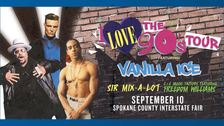  Vanilla Ice, Sir Mix-A-Lot to perform at Spokane County Interstate Fair 