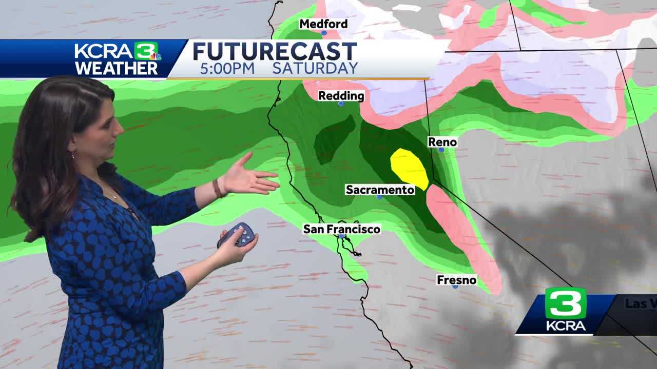  NorCal atmospheric river forecast: Showers continue Saturday, heaviest rain in the Foothills 