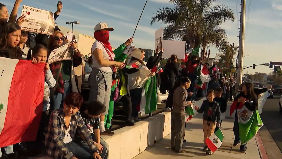  San Diego County residents protest ICE raids 