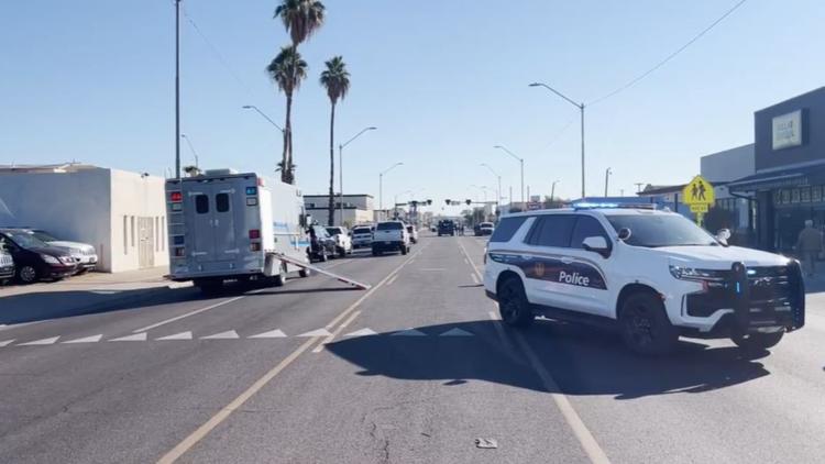  Police investigating shooting in central Phoenix, roadway closed near 13th and Van Buren streets 