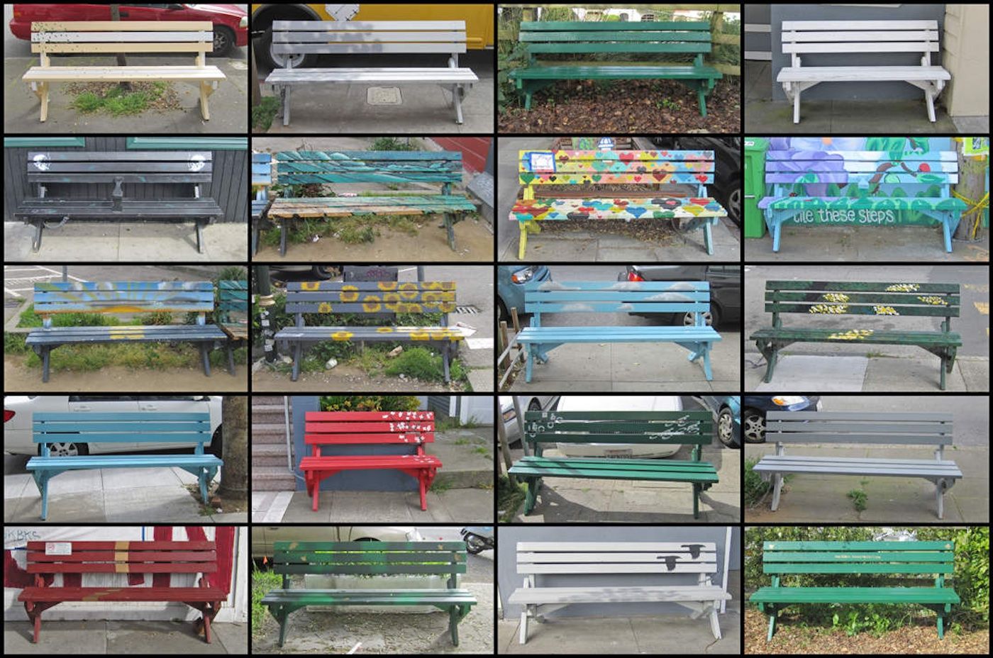  “Roller-Skating Engineer's” Public Bench Project Spawns 210 Inner Sunset Benches To Date 