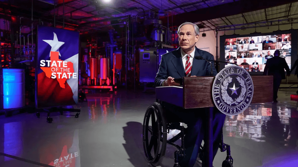   
																Watch: Gov. Greg Abbott to lay out priorities in State of the State speech at 5 p.m. 
															 