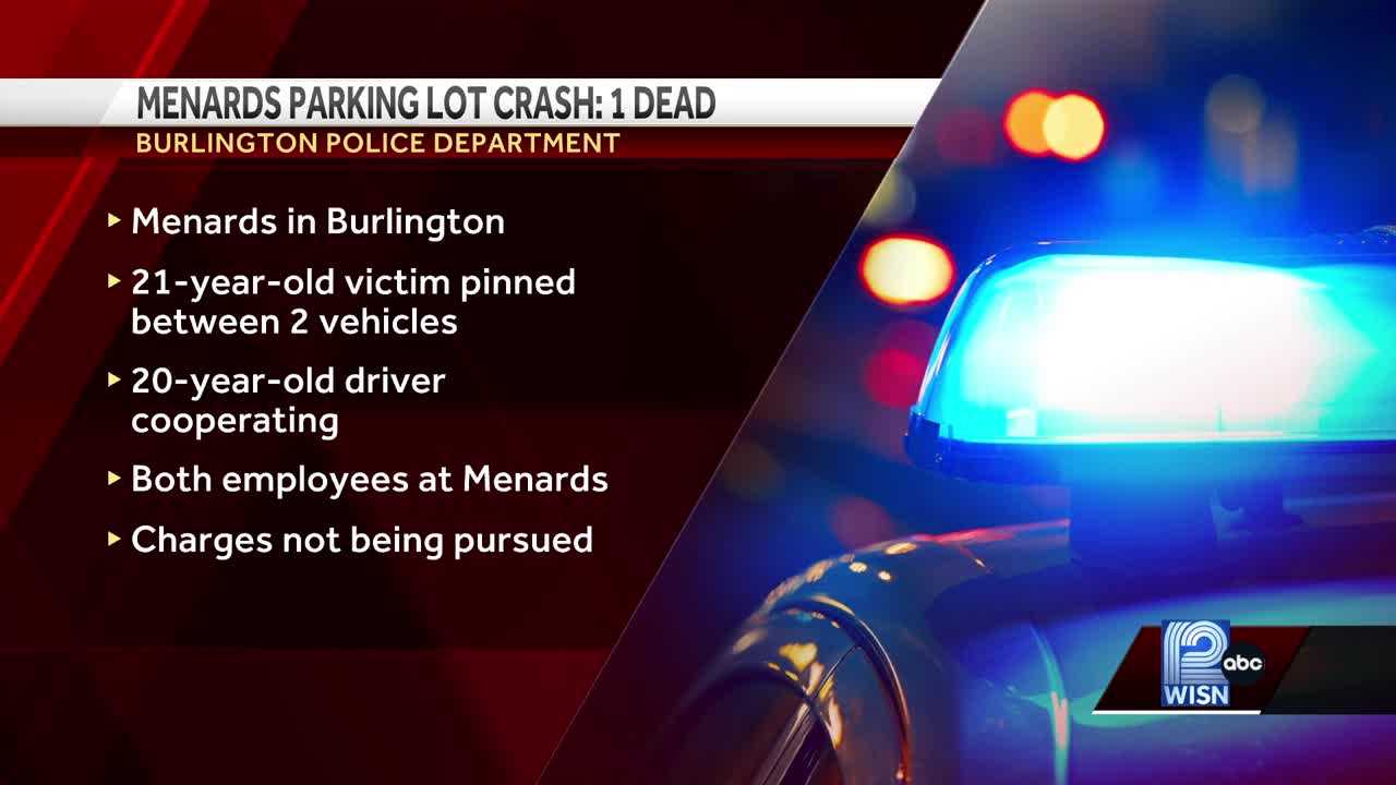   
																Menards employee dies in parking lot crash in Burlington 
															 