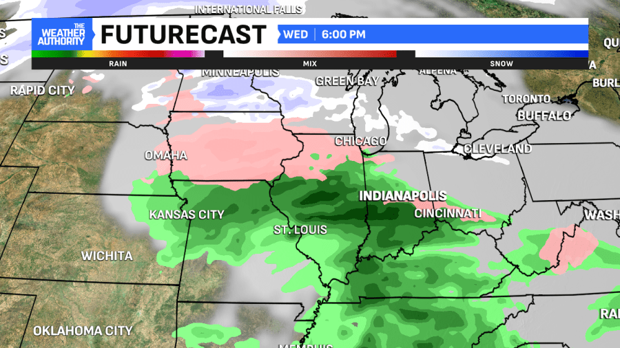  Cooler today before rain/wintry mix on Wednesday 