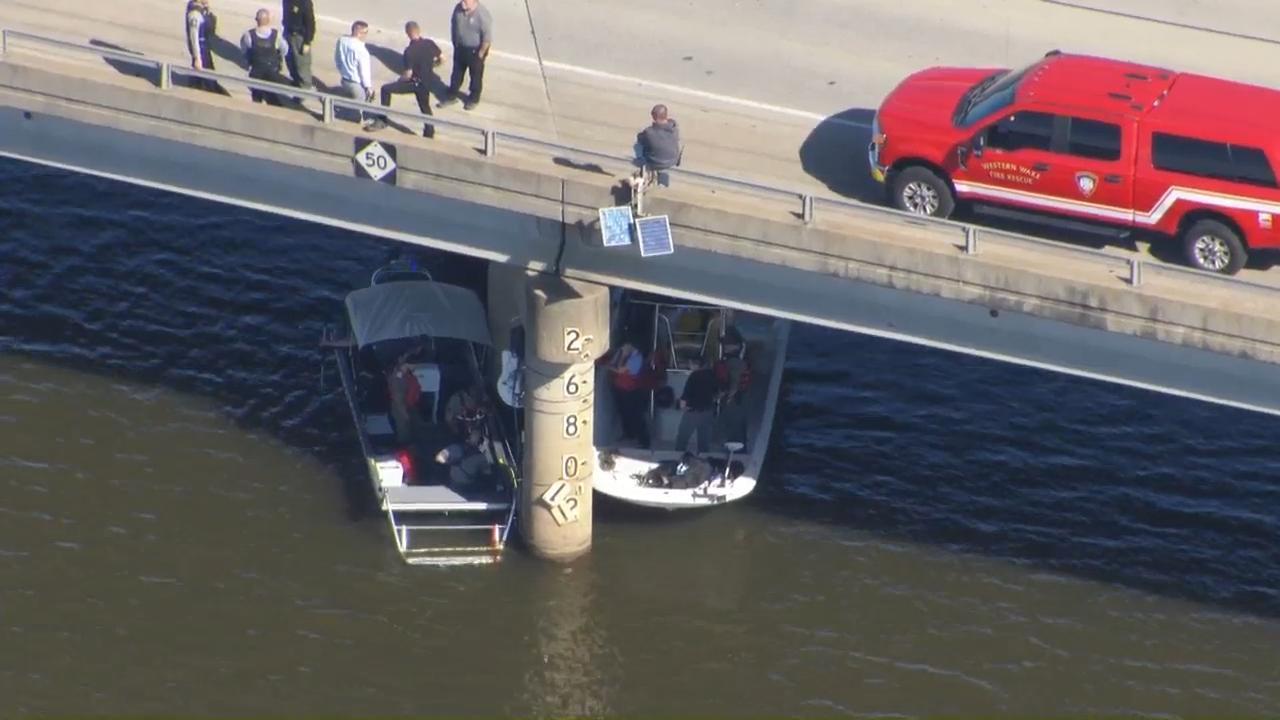  Crews search Falls Lake for missing person 