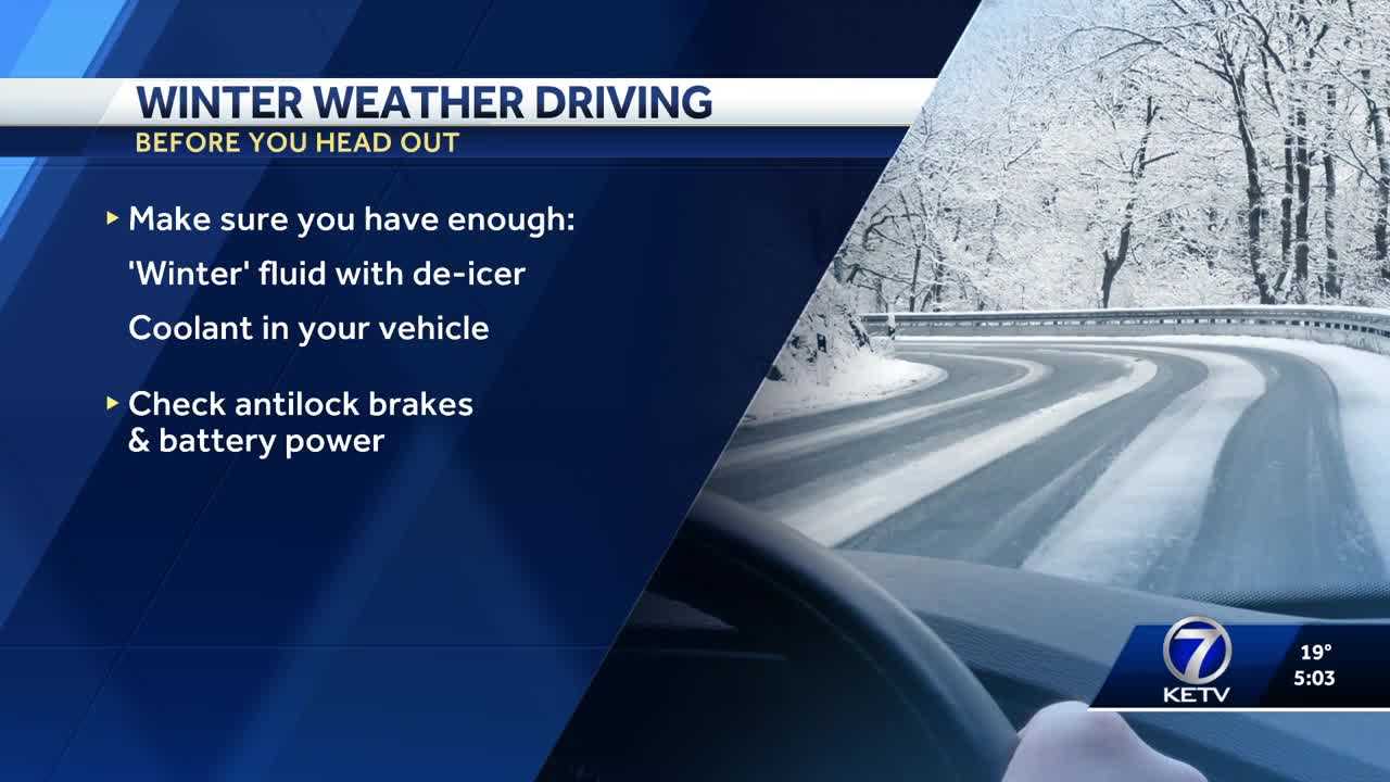  Advice for driving during winter weather 