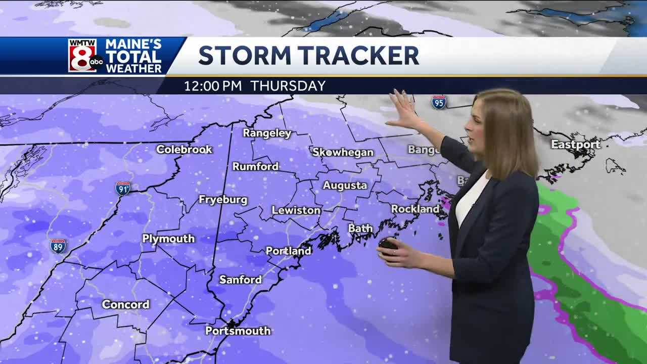  Snowfall rates to hit an inch per hour early Thursday afternoon 