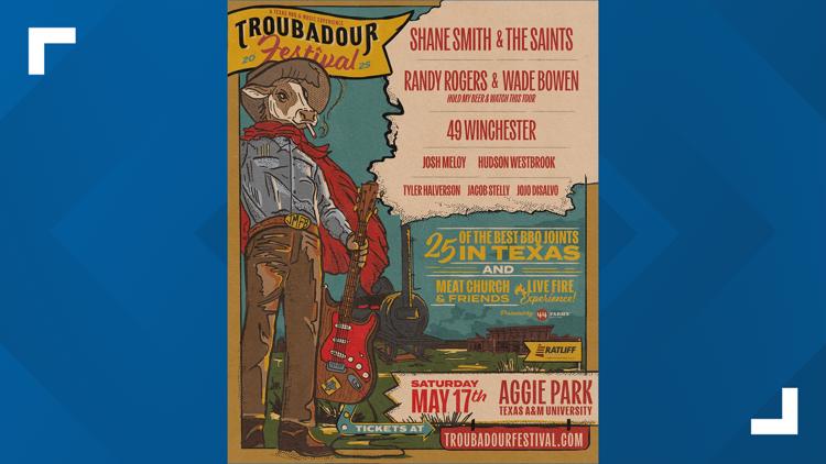  Music, BBQ lineup for 2025 Troubadour festival announced 