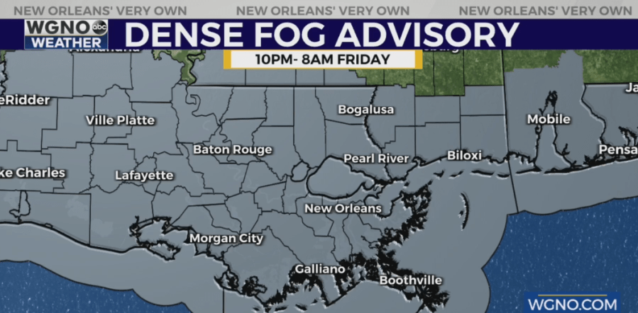  Dangerous super fog possible Friday morning 