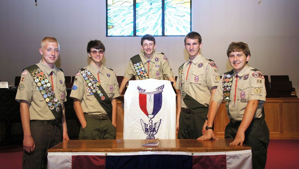  Five members of Dunlap Troop 88 become Eagle Scouts 