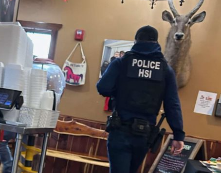  Homeland Security agents seen at Liberty restaurant 