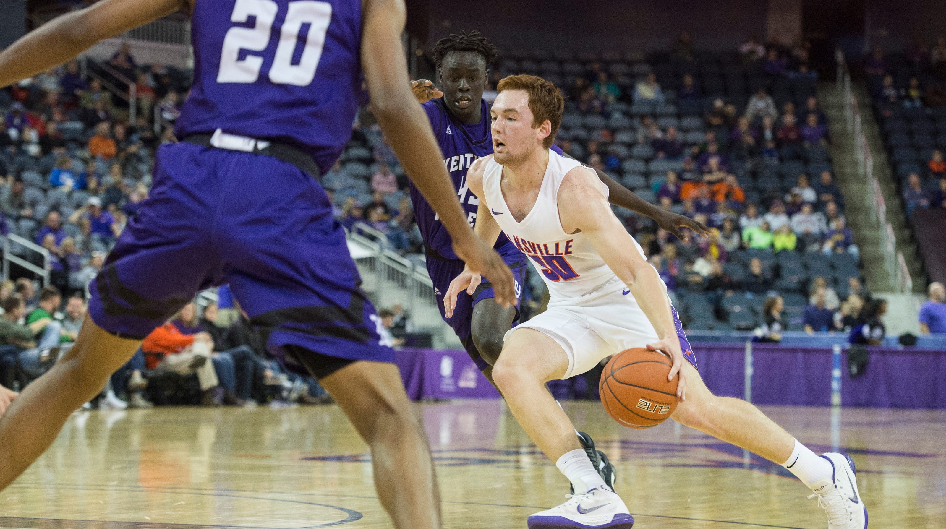  A healthy, more fit Noah Frederking playing key role off bench for Evansville basketball 