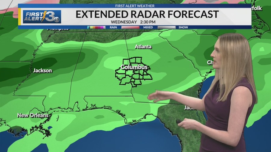  Breezy Sunday; Heavy rain next week 