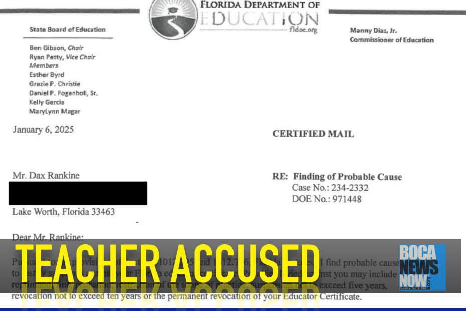  Boynton Beach Teacher Accused Of Student Rape To Be Sanctioned By Florida 