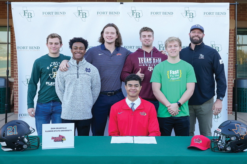  Fort Bend Christian Academy Granville and Walter Sign to Division I Collegiate Football Programs 