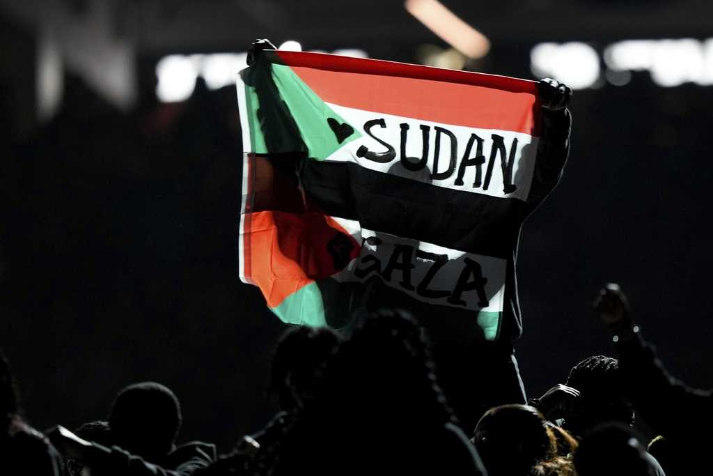  What's happening in the Gaza Strip and Sudan that sparked a protest at the Super Bowl halftime show? 