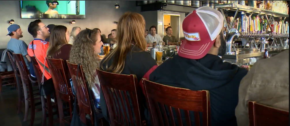   
																Local bars and restaurants host sports fans for the Super Bowl game 
															 