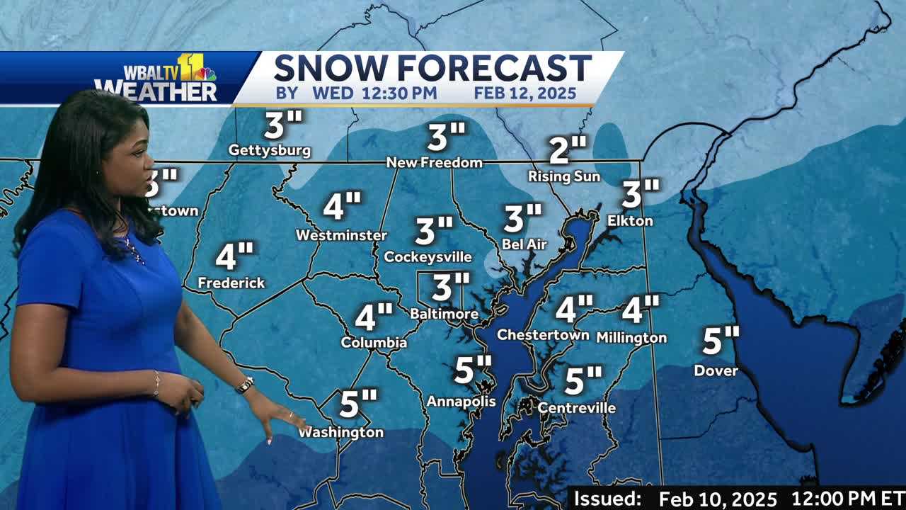  Winter weather for Alert Day both Tuesday and Wednesday in Maryland 