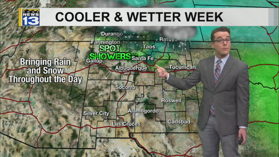  Wintry weather in northern New Mexico & windier around the state 