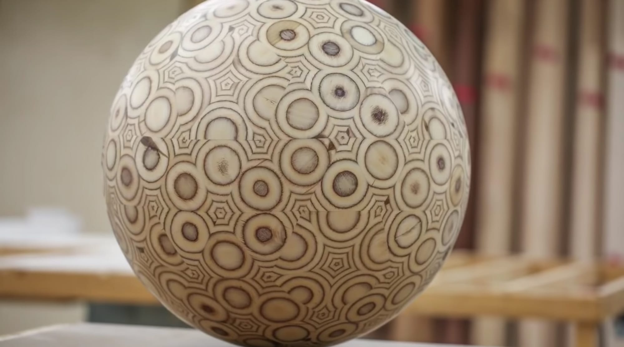   
																Time-Lapse Video of Woodworker Keith Williams Shows How Flat Plywood Boards Become Smooth Patterned Spheres — Colossal 
															 