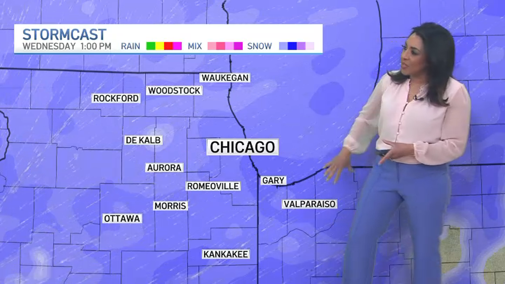  How many inches of snow are expected in Chicago with upcoming storm? 