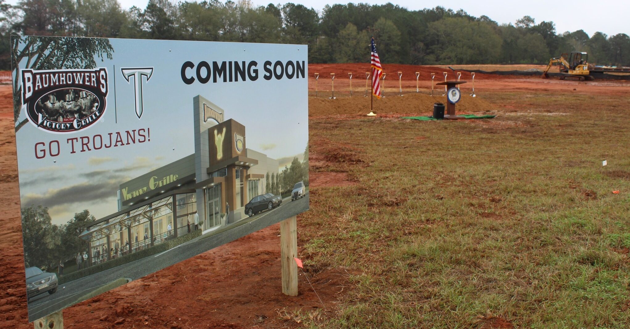   
																Baumhower’s Victory Grille breaks ground on 10th Alabama location in Troy 
															 
