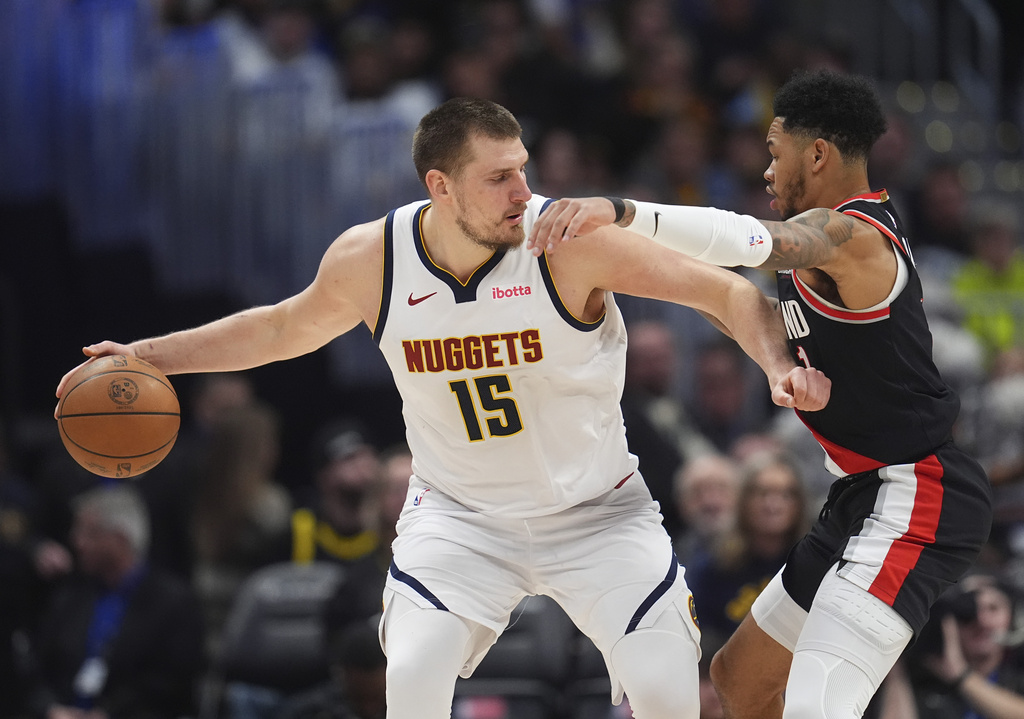  Nuggets play host to Portland again after Jokic’s 40-point game 