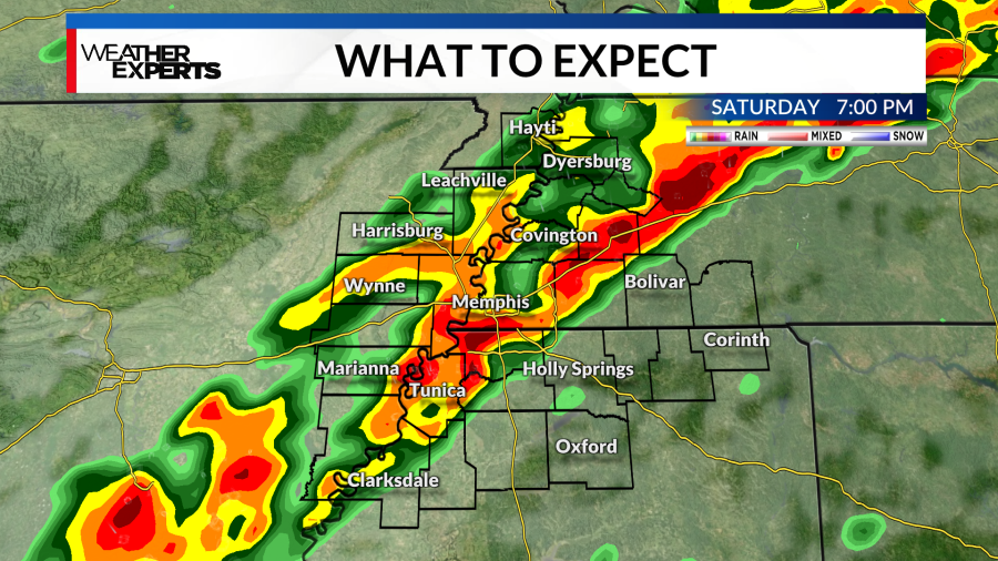   
																Strong storms Saturday, possible winter weather next week 
															 