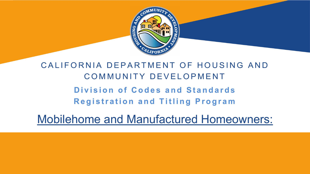  El Centro mobile, manufactured homeowners may receive assistance 