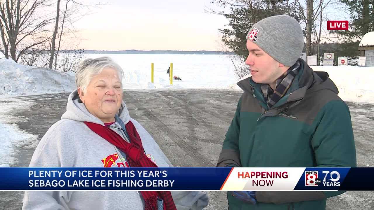  Sebago Lake back open for annual Rotary Club ice fishing derby 