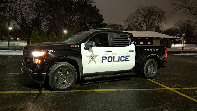  New Forensic Unit/Patrol Vehicle for Arlington Heights PD is a Black-and-White Chevrolet Silverado Z71 