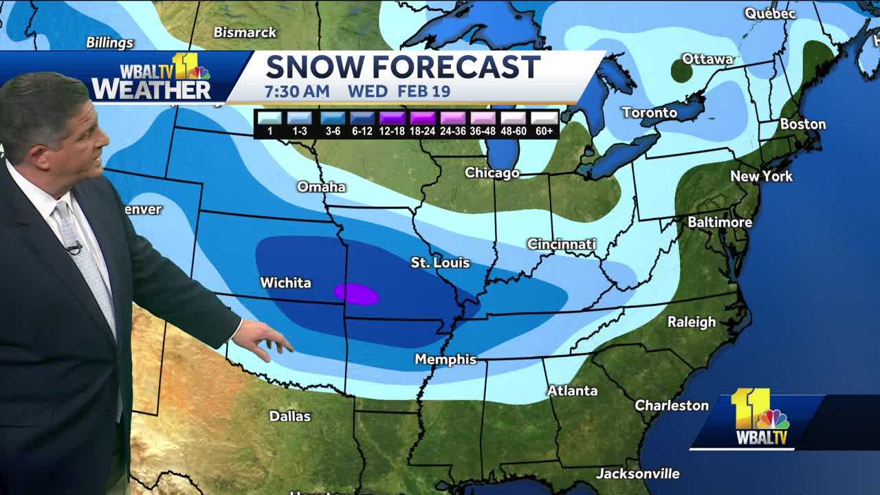  Weather Talk: Early travel forecast for midweek's snowstorm 