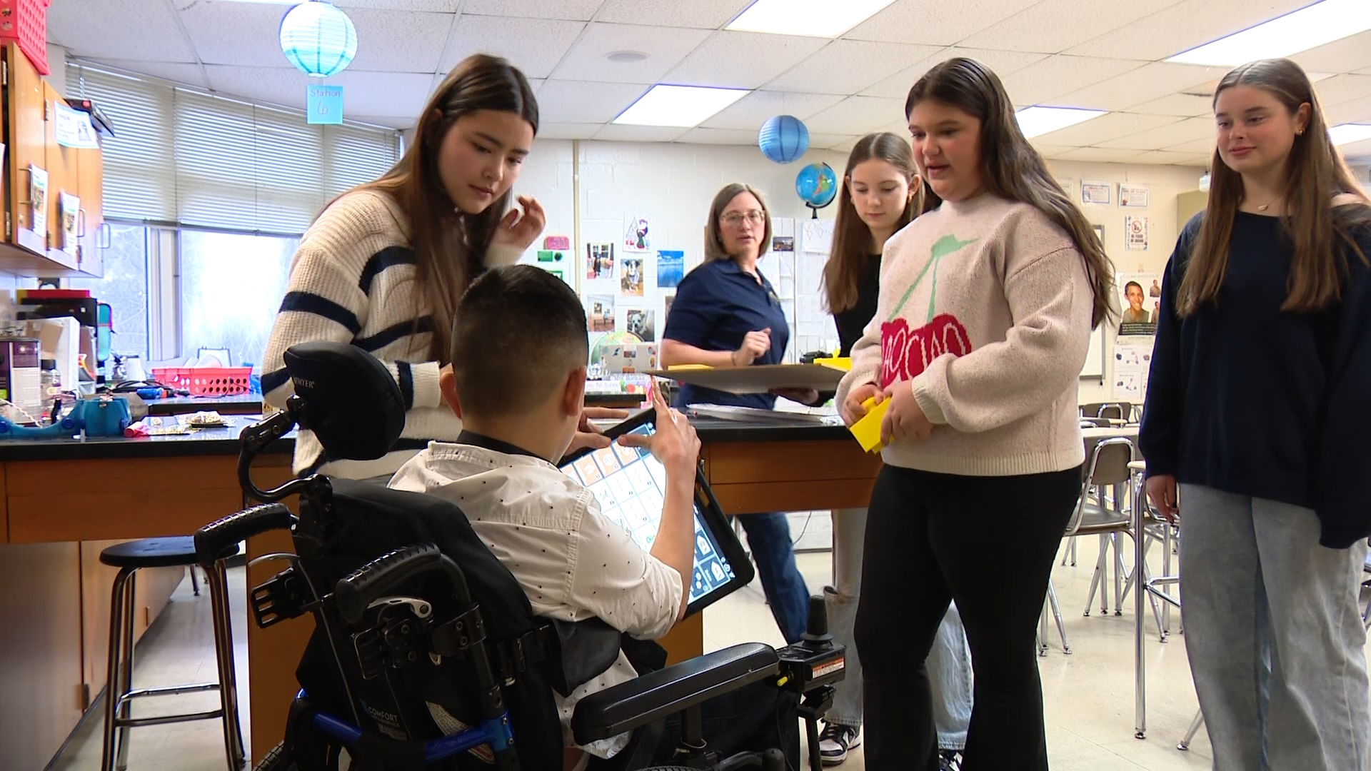  Students' prototype desk to help classmate wins STEM competition 