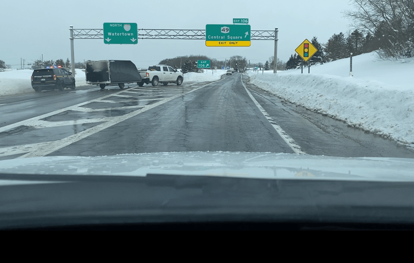   
																Over a dozen cars involved in I-81 pileup in Central Square 
															 