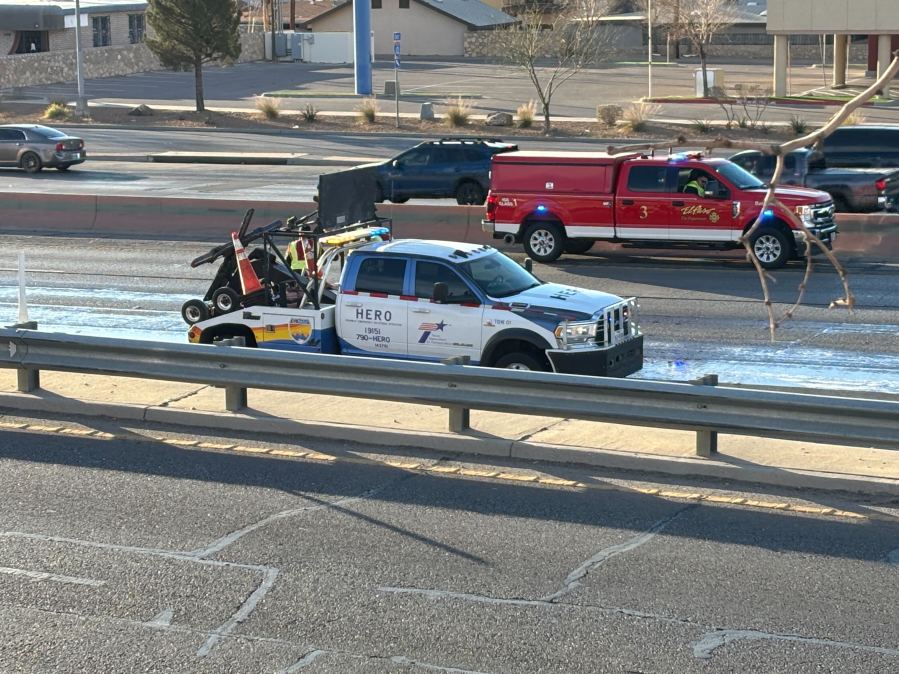  Diesel spill cleaned up on I-10 West at Geronimo 